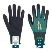 12 Piezas - Guantes de Trabajo Portwest APR15 Recubiertos de Nitrilo Ecológicos y Compatibles con Pantalla Táctil 2