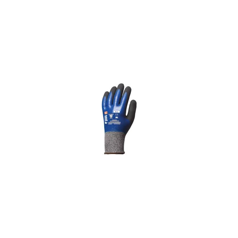 5 pares - Guantes de trabajo Coverguard de nitrilo Eurocut N505 1CRAN Anticorte
