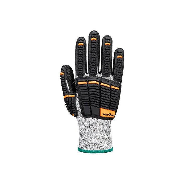 12 Piezas - Guantes de Trabajo Portwest A718 Anticorte Anticalor Recubiertos de Nitrilo