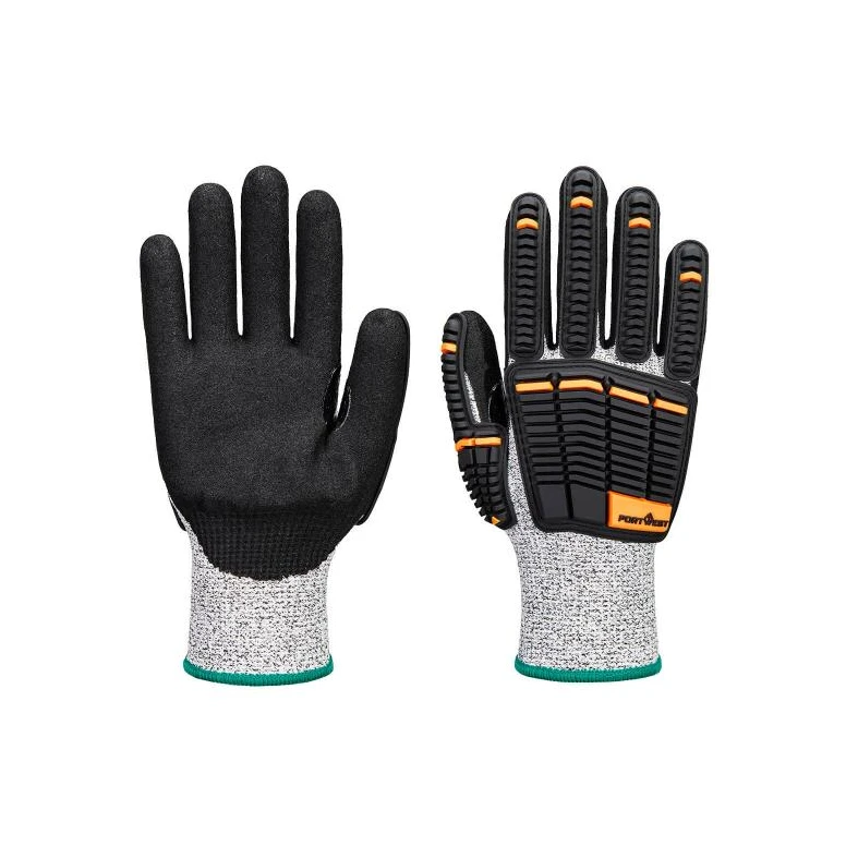 12 Piezas - Guantes de Trabajo Portwest A718 Anticorte Anticalor Recubiertos de Nitrilo