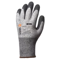 5 pares - Guantes de trabajo Coverguard de látex Eurocut 1CRHB Anticorte