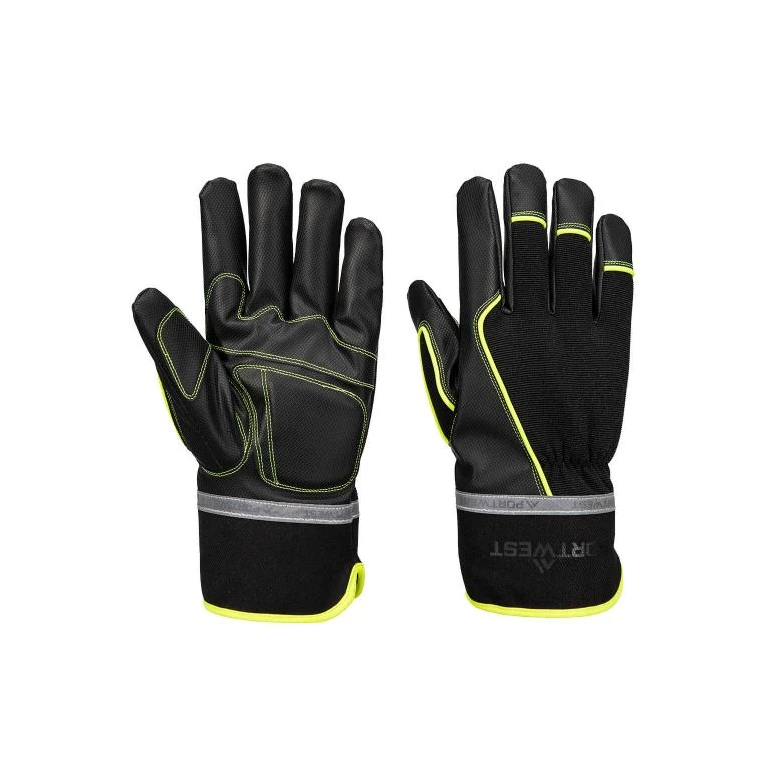 12 Piezas - Guantes de Trabajo Portwest A753 Acolchados Impermeables Invernales