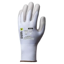 5 pares - Guantes de trabajo Coverguard de poliuretano Eurocut 1CRPB anticorte
