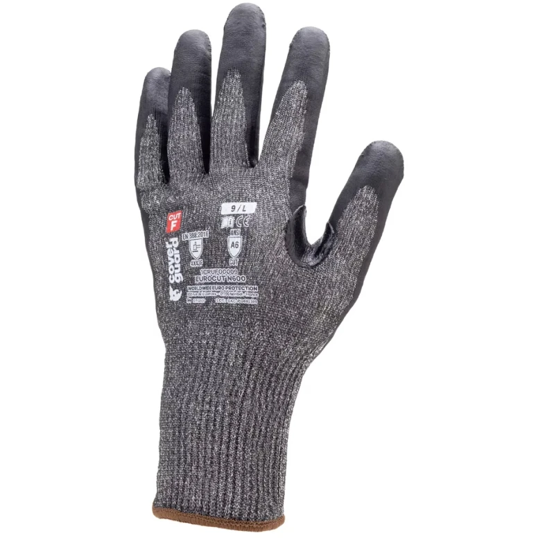 5 pares - Guantes de trabajo Coverguard de nitrilo Eurocut 1CRUF0 anti-corte