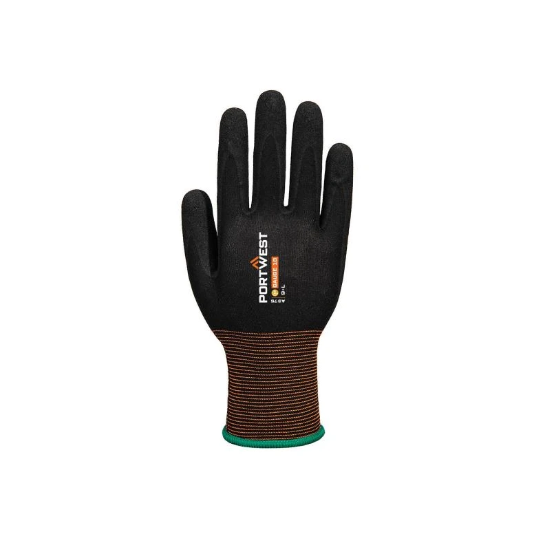 12 Piezas - Guantes de Trabajo Portwest A373 Transpirables Anticalor Recubiertos de latex arenado
