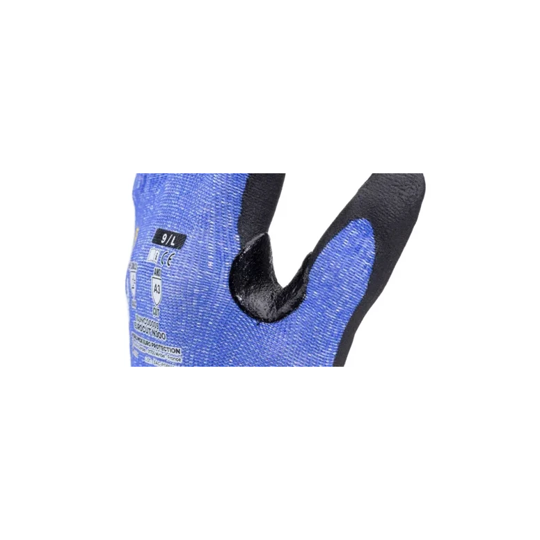 5 Pares - Guantes de Trabajo Coverguard de Nitrilo Eurocut 1CUNC00 Anticorte