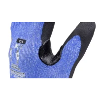 5 Pares - Guantes de Trabajo Coverguard de Nitrilo Eurocut 1CUNC00 Anticorte