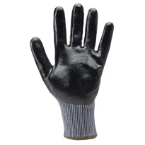 12 Pares - Guantes de Trabajo Coverguard de Nitrilo Eurocut 1CUNS00 Anticorte