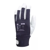 10 Pares - Guantes de Trabajo Coverguard de Piel Eurocut 1DRI860 Riesgos Mecánicos