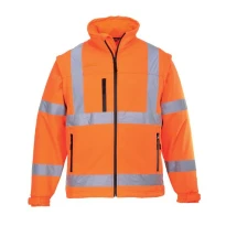 Chaqueta de Trabajo Portwest Alta Visibilidad S428 Multibolsillos 2 EN 1 Impermeable Stretch 2