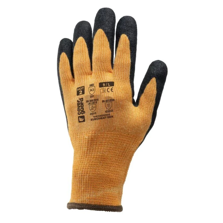 10 Pares - Guantes de Trabajo Coverguard de Nitrilo Euroheat 1HEDX00 anticorte