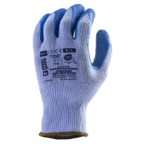 10 Pares - Guantes de Trabajo Coverguard de Látex Eurostrong 1LAAV Riesgos Mecánicos