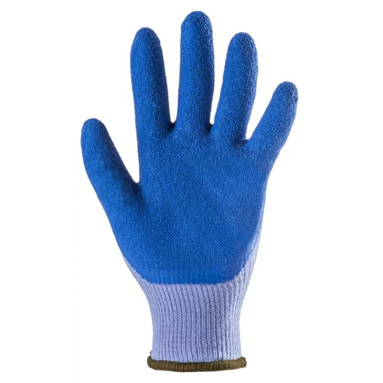 10 Pares - Guantes de Trabajo Coverguard de Látex Eurostrong 1LAAV Riesgos Mecánicos
