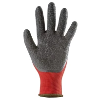 10 Pares - Guantes de Trabajo Coverguard de Látex Eurolite 1LACR Riesgos Mecánicos 2