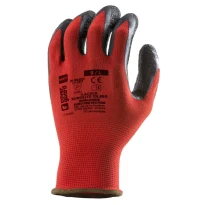 10 Pares - Guantes de Trabajo Coverguard de Látex Eurolite 1LACR Riesgos Mecánicos