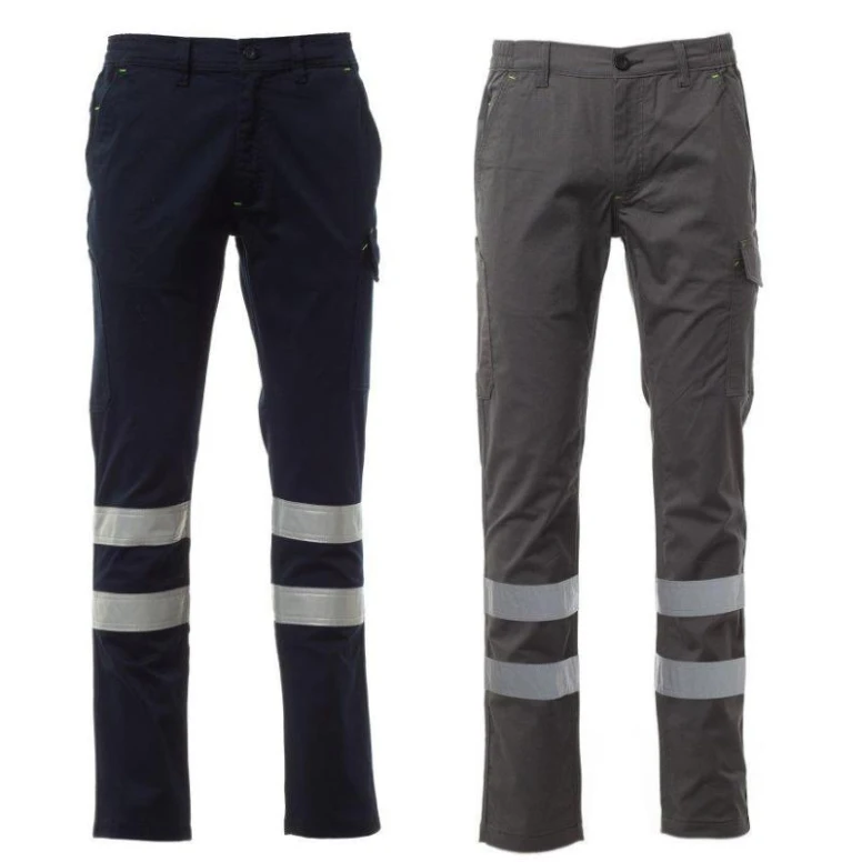 Pantalones de trabajo Payper AY 7609 alta visibilidad Power Stretch Reflex multibolsillos