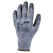 10 Pares - Guantes de Trabajo Coverguard de Látex Eurostrong 1LAGB Riesgos Mecánicos