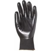 12 Pares - Guantes de Trabajo Coverguard de Nitrilo Eurolite 1NIAB Riesgos Mecánicos 2