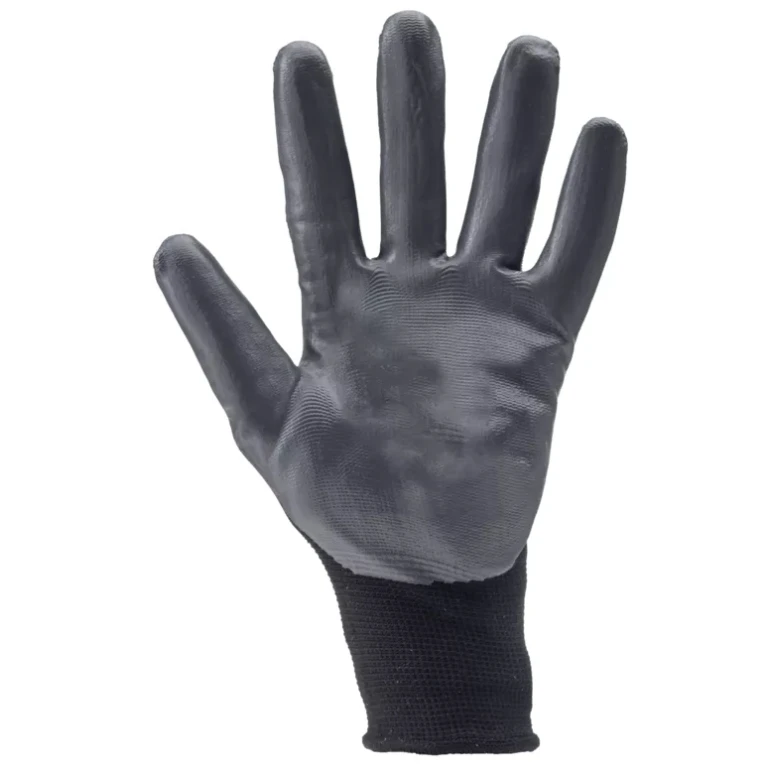 12 Pares - Guantes de Trabajo Coverguard de Nitrilo Eurolite 1NIAB Riesgos Mecánicos