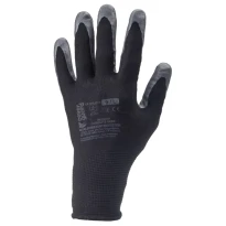 12 Pares - Guantes de Trabajo Coverguard de Nitrilo Eurolite 1NIAB Riesgos Mecánicos