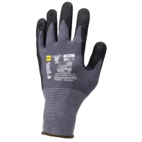 10 pares - Guantes de trabajo Coverguard de nitrilo Eurolite 1NIDP00 Riesgos mecánicos
