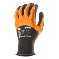 10 pares - Guantes de trabajo Coverguard de nitrilo Eurolite 1NISN riesgos mecánicos