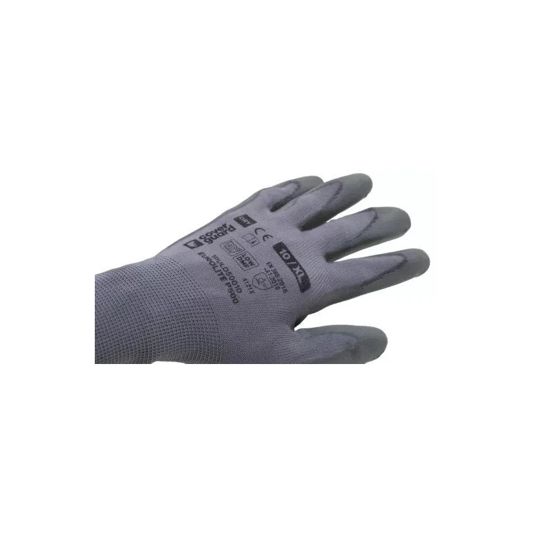 10 pares - Guantes de trabajo Coverguard en poliuretano Eurolite 1PULD50 Riesgos mecánicos