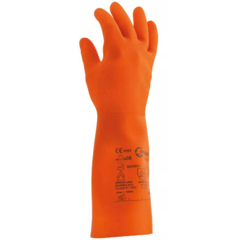 Guantes de trabajo Coverguard en caucho natural Touch E 1TOUC00 aislantes dieléctricos