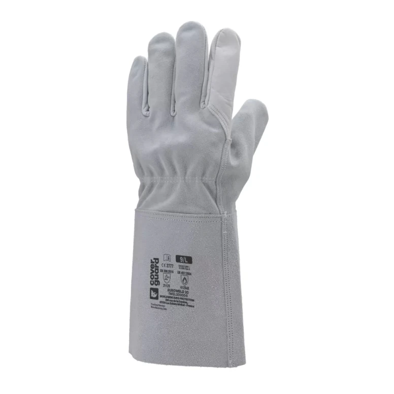 10 Pares - Guantes de trabajo Coverguard de cuero Euroweld 1WEL20 Soldador