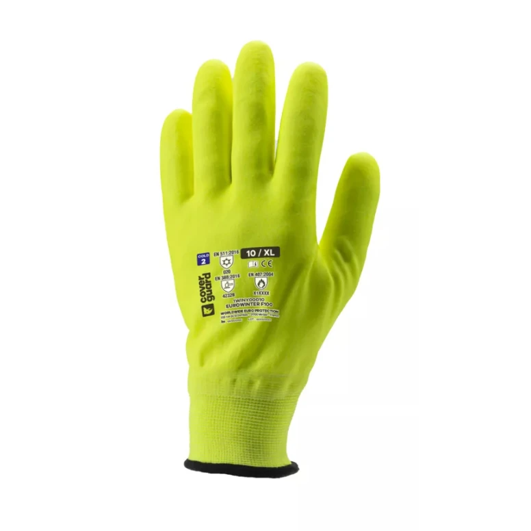 10 pares - Guantes de trabajo Coverguard de nitrilo Eurowinter 1WINY0 anticongelantes