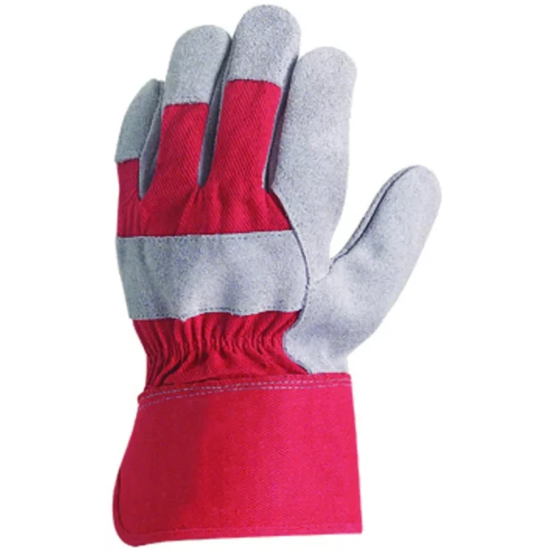 12 Pares - Guantes de trabajo Coverguard en piel Eurostrong MO152 riesgos mecánicos