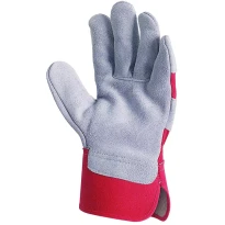 12 Pares - Guantes de trabajo Coverguard en piel Eurostrong MO152 riesgos mecánicos 2