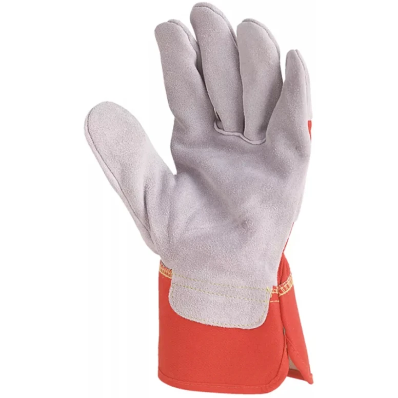 60 piezas - Guantes de trabajo Coverguard en piel Eurostrong MO155 riesgos mecánicos