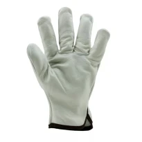 12 pares - Guantes de trabajo Coverguard de cuero Eurostrong MO2210 – Riesgos mecánicos 2
