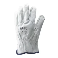 10 pares - Guantes de trabajo Coverguard de cuero Eurostrong MO2240 – Riesgos mecánicos