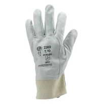 10 pares - Guantes de trabajo Coverguard de cuero Eurostrong MO2260 – Riesgos mecánicos