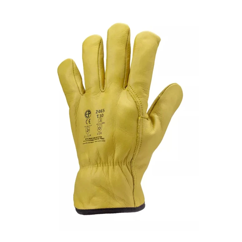 12 Pares - Guantes de Trabajo Coverguard de Piel Eurowinter MO2465 Antifrío