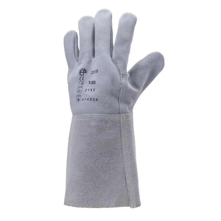 10 Pares - Guantes de Trabajo Coverguard de Piel Euroweld MO2515 Anti-calor