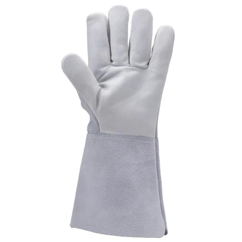 12 pares - Guantes de trabajo Coverguard de cuero Euroweld MO2524 para soldador