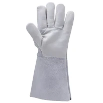 12 pares - Guantes de trabajo Coverguard de cuero Euroweld MO2524 para soldador