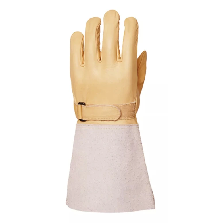 12 pares - Guantes de trabajo Coverguard de cuero Euroweld MO2550 para soldador