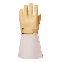 12 pares - Guantes de trabajo Coverguard de cuero Euroweld MO2550 para soldador