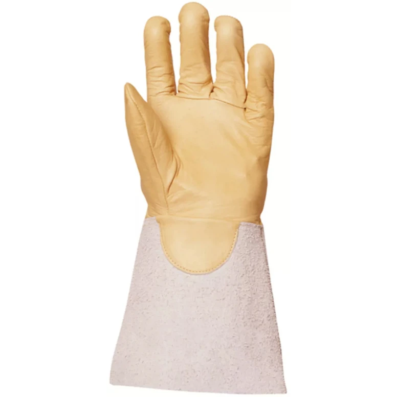 12 pares - Guantes de trabajo Coverguard de cuero Euroweld MO2550 para soldador