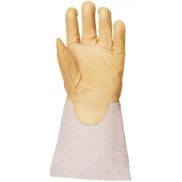 12 pares - Guantes de trabajo Coverguard de cuero Euroweld MO2550 para soldador