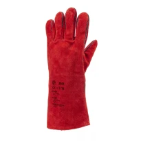 12 pares - Guantes de trabajo Coverguard de cuero Euroweld MO2631 para soldador