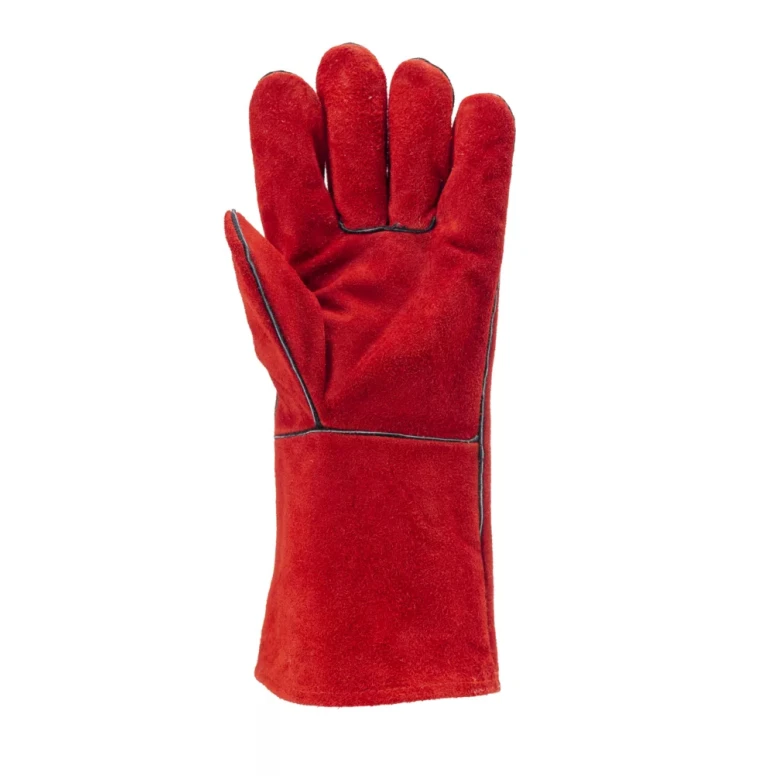 12 pares - Guantes de trabajo Coverguard de cuero Euroweld MO2631 para soldador