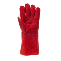 12 pares - Guantes de trabajo Coverguard de cuero Euroweld MO2631 para soldador