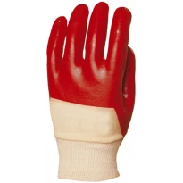 10 Pares - Guantes de Trabajo Coverguard en PVC Eurostrong MO3420 Riesgos Mecánicos