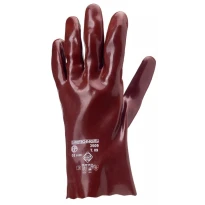 10 Pares - Guantes de Trabajo Coverguard en PVC Eurochem MO3510 Riesgo Químico