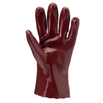 10 Pares - Guantes de Trabajo Coverguard en PVC Eurochem MO3510 Riesgo Químico 2